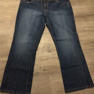 Stylish Dark Blue Flare Jeans for Women